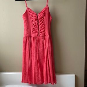 Coral Exhilaration dress